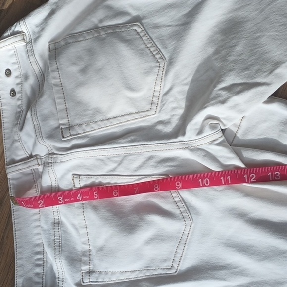 Cabi white deconstructed slim boyfriend jeans size 0 - Picture 10 of 10
